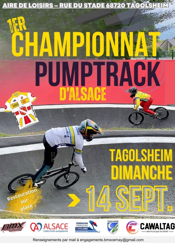 Premier Championnat d&#039;Alsace de Pumptrack à Tagolsheim