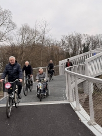 Nouvelle passerelle et  piste cyclable entre Fortschwihr et Muntzenheim