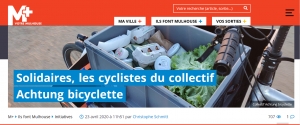 Initiative - Achtung Bicyclette - M+ Mulhouse - les v&eacute;los cargos dans la boucle solidaire