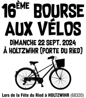 16&egrave;me  Bourse aux v&eacute;los &agrave; Holtzwihr - F&ecirc;te du Ried