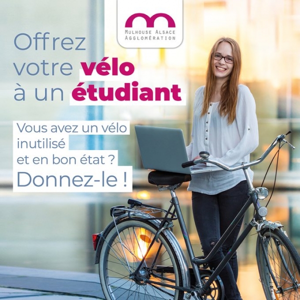 m2A - Vous avez un vélo inutilisé et en bon état ? Donnez-le !