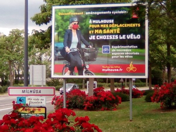 Mulhouse affiche sa politique vélo en période de crise