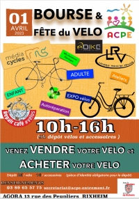 Fêtes du vélo et Bourses vélos le 1er Avril à Rixheim