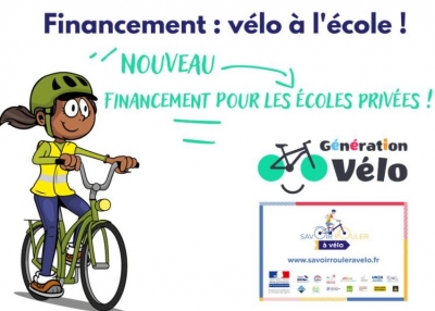 Génération Vélo : financement pour les Écoles Privées