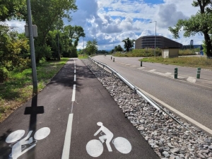 Nouvelle piste cyclable pour rejoindre l'EuroAirport de B&acirc;le Mulhouse