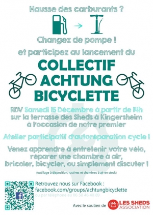 Nouvelle Atelier V&eacute;lo - Collectif Achtung Bicyclette - Kingersheim Illzach