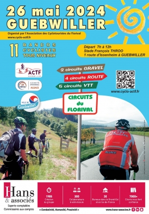 Randonn&eacute;e v&eacute;lo Circuits du Florival 26 mai Guebwiller