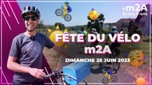 La vid&eacute;o de la "F&ecirc;te du v&eacute;lo " m2A est en ligne !