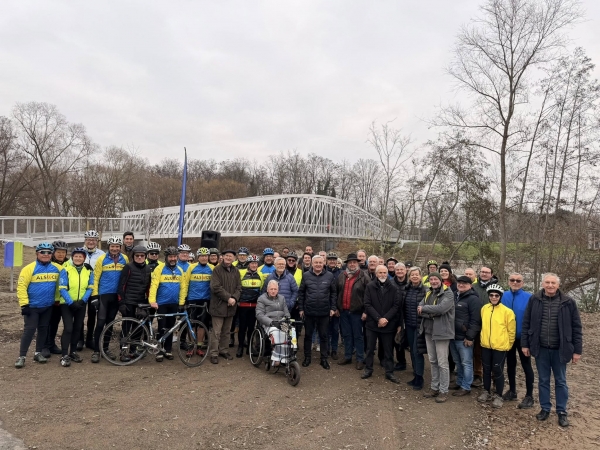 Inauguration de la  passerelle Confluence près de Fortschwihr et Muntzenheim