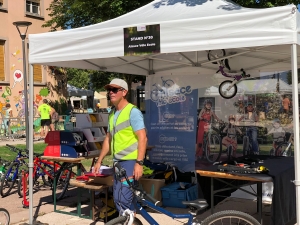 Interview de Jean-Luc pendant la "F&ecirc;te du v&eacute;lo de la m2A"