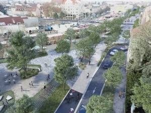 Visite chantier r&eacute;am&eacute;nagement paysager du Boulevard Roosevelt &agrave; Mulhouse