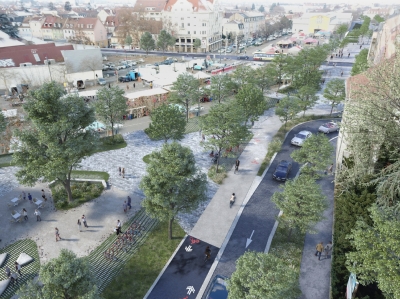 Visite chantier r&eacute;am&eacute;nagement paysager du Boulevard Roosevelt &agrave; Mulhouse