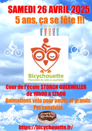 L&rsquo;association Bicychouette f&ecirc;te ses 5 ans