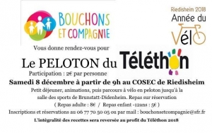 P&eacute;dalez avec le peloton du T&eacute;l&eacute;thon  samedi  6 d&eacute;cembre de Riedisheim &agrave; Brunstatt Didenheim
