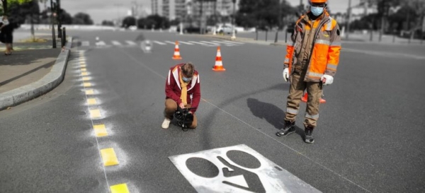 Premières pistes cyclables sanitaires en Val-de-Marne