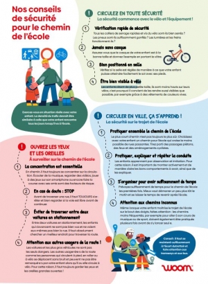 Nos conseils  de s&eacute;curit&eacute;  pour le chemin  de l&rsquo;&eacute;cole
