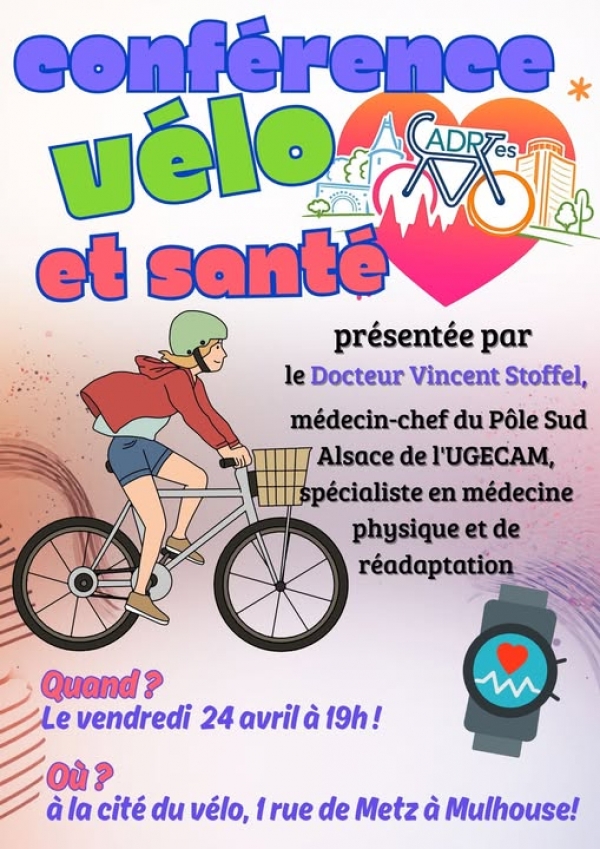 Conf&eacute;rence V&eacute;lo &amp; Sant&eacute; - Cit&eacute; du v&eacute;lo &agrave; Mulhouse