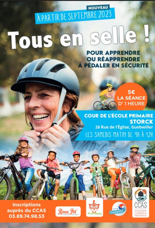 Cours de vélo collectif apprendre le vélo guebwiller