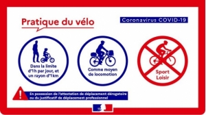 COVID-19 Pratique du v&eacute;lo visuel 