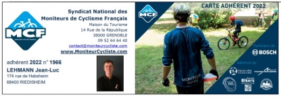 Jean-Luc Éducateur Mobilité &amp; adhérant de  MCF - Moniteur Cycliste Français