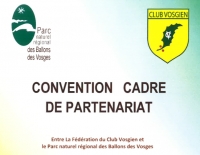 Convention  Parc  Naturel Régional Ballons des Vosges et le Club Vosgien ...la pratique VTT remis sur la sellette