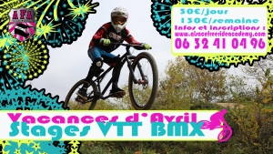 Stages vacances VTT / BMX  avril 2017 avec l'AFA