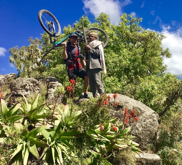 Fred Horny aventurier alsacien à VTT