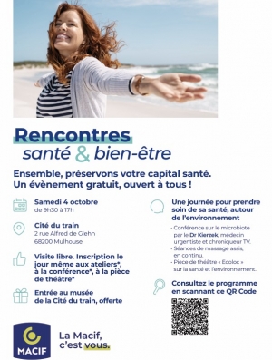 Une journ&eacute;e Sant&eacute; Bien-&ecirc;tre, &agrave; la cit&eacute; du Train de Mulhouse,