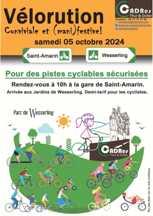 V&eacute;lorution samedi 5 octobre dans la Vall&eacute;e de Saint-Amarin (68)