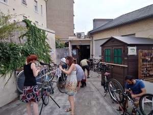 Matin&eacute;e " Ap&eacute;ro d&eacute;montage "chez  Poto'Cyclettes samedi 15 juin