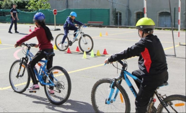 Stage rentrée vélo école CM1-CM2