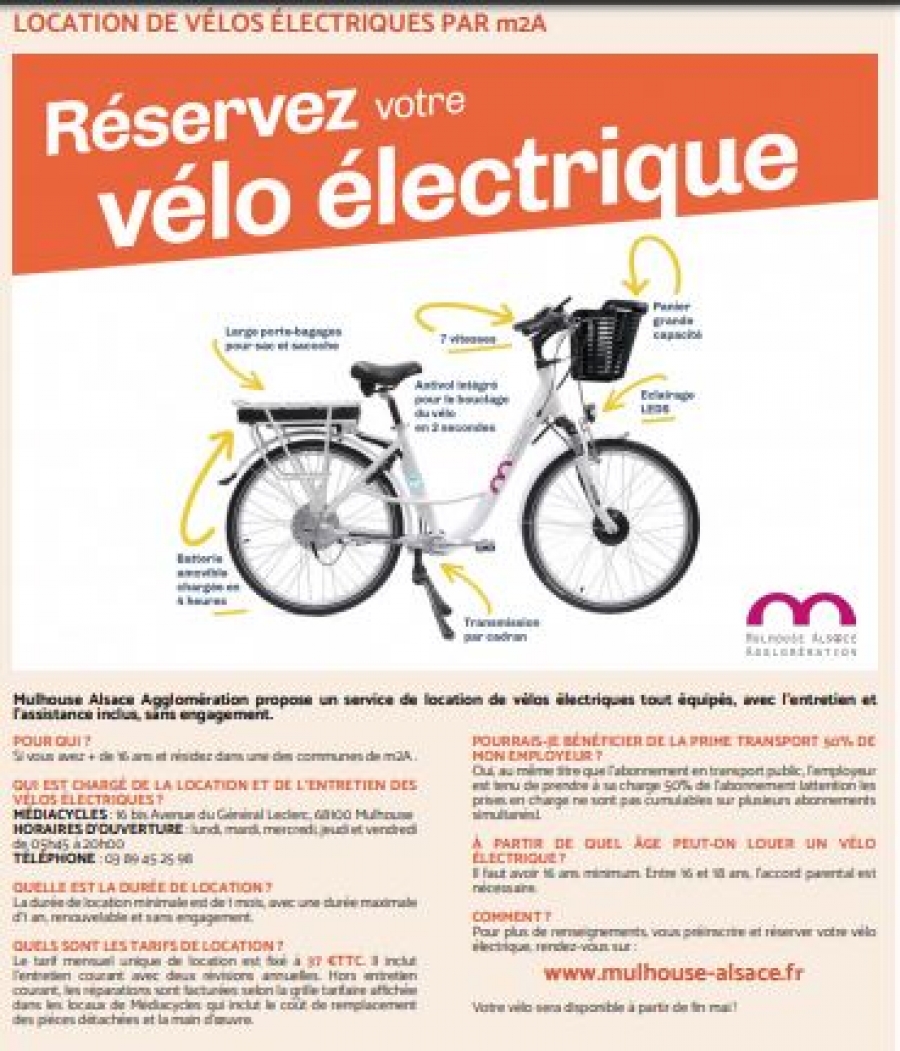 Location vélo on sale électrique tarif